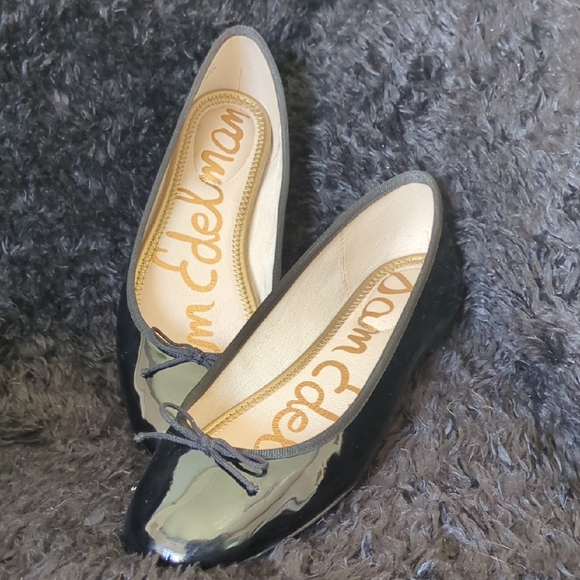Sam Edelman Shoes - Sam Edelman Glossy Black Flats